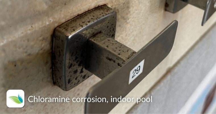 Chloramine corrosion, indoor pool