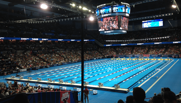 LCM, long course meters, long course pool, olympic size pool, olympic trials swimming