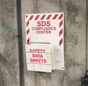 SDS storage, pump room SDS