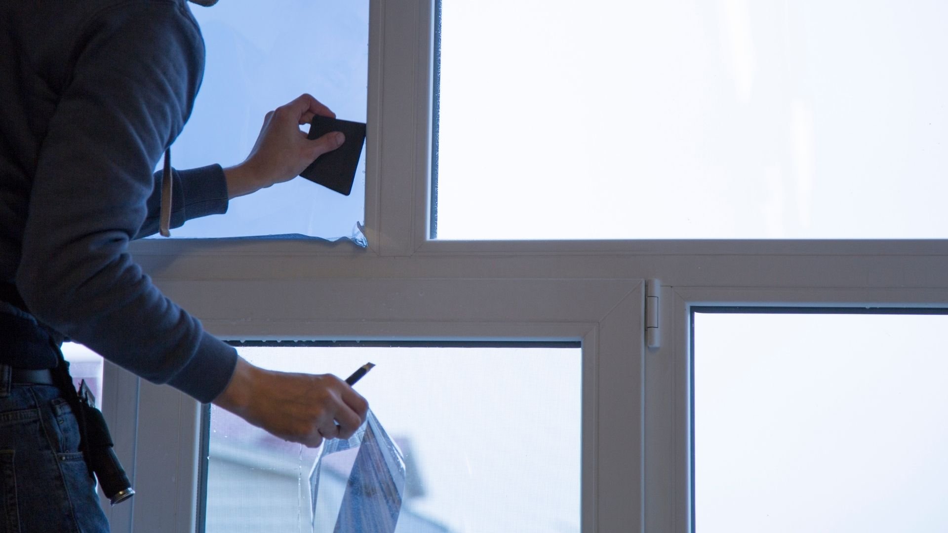 UV blocking window film on natatorium windows