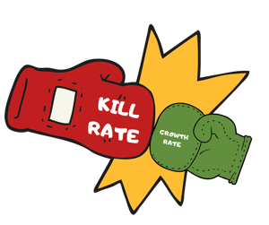 sanitization race, kill rate vs growth rate, chlorine kill