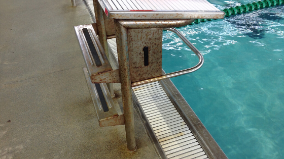 stainless steel rust, 316L stainless rust, pool corrosion, indoor pool rust, prevent rust on pool equipment, how to clean rust of stainless steel, why indoor pools are corrosive